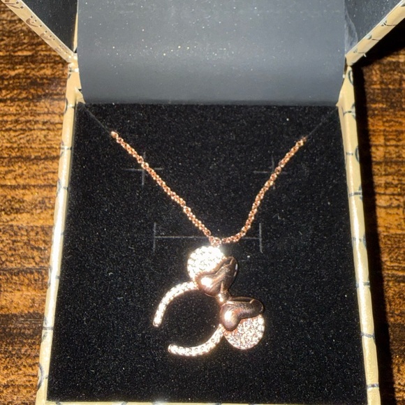 Rebecca Hook Rose Gold Minnie Ears Necklace - Picture 3 of 5